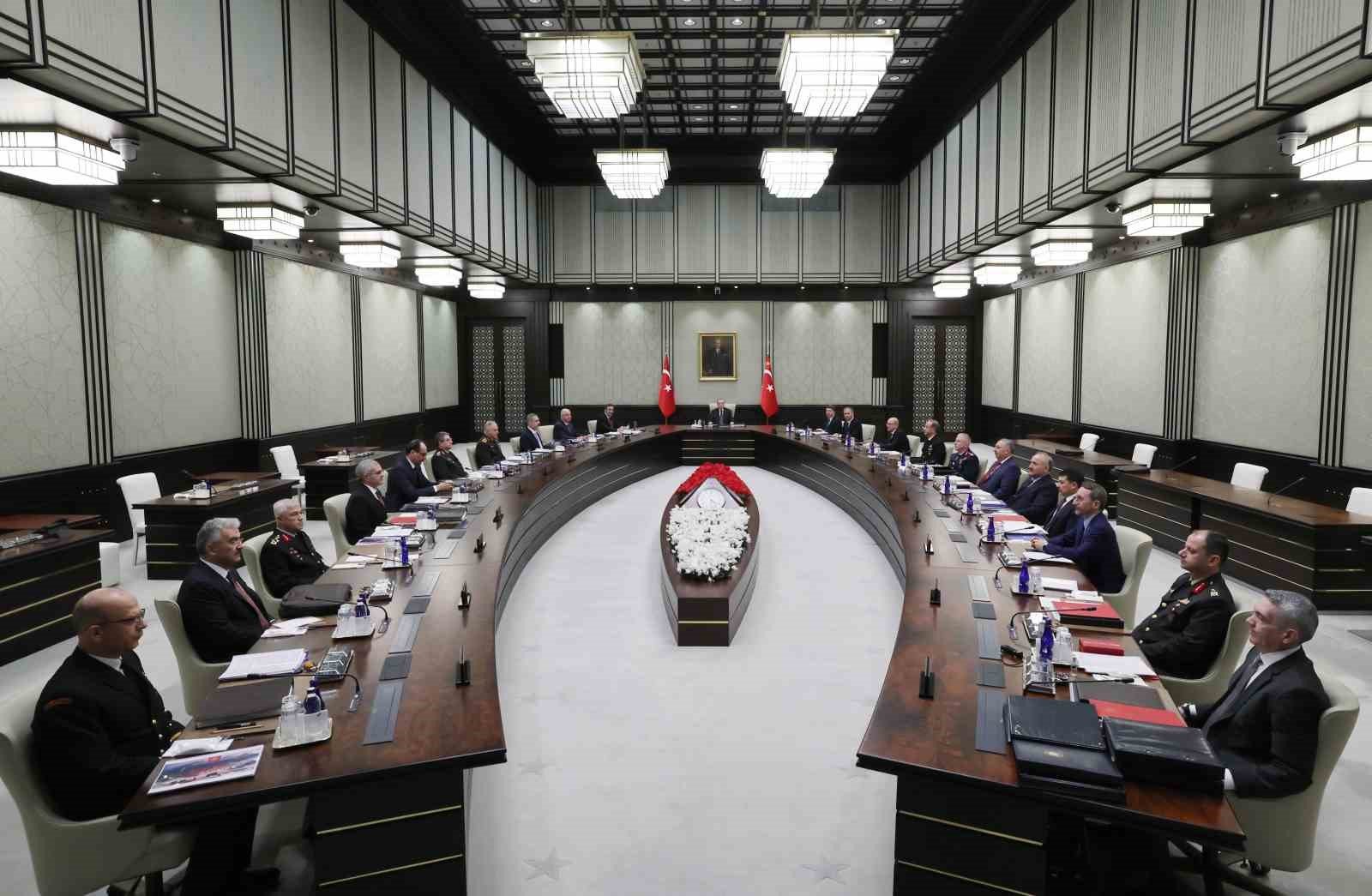 Milli Güvenlik Kurulu (MGK), Cumhurbaşkanı Recep Tayyip Erdoğan başkanlığında Beştepe’de toplandı.
