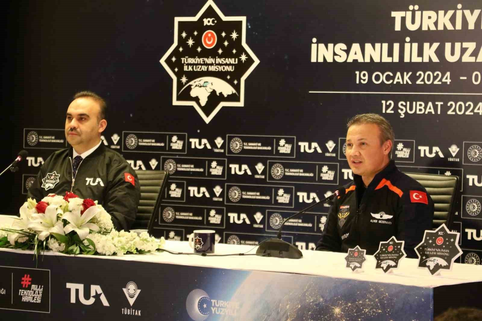 Sanayi ve Teknoloji Bakanı Kacır, “Alper Gezeravcı’nın gerçekleştirdiği Uzay Bilim Misyonu bir ilktir, ama son olmayacaktır”
