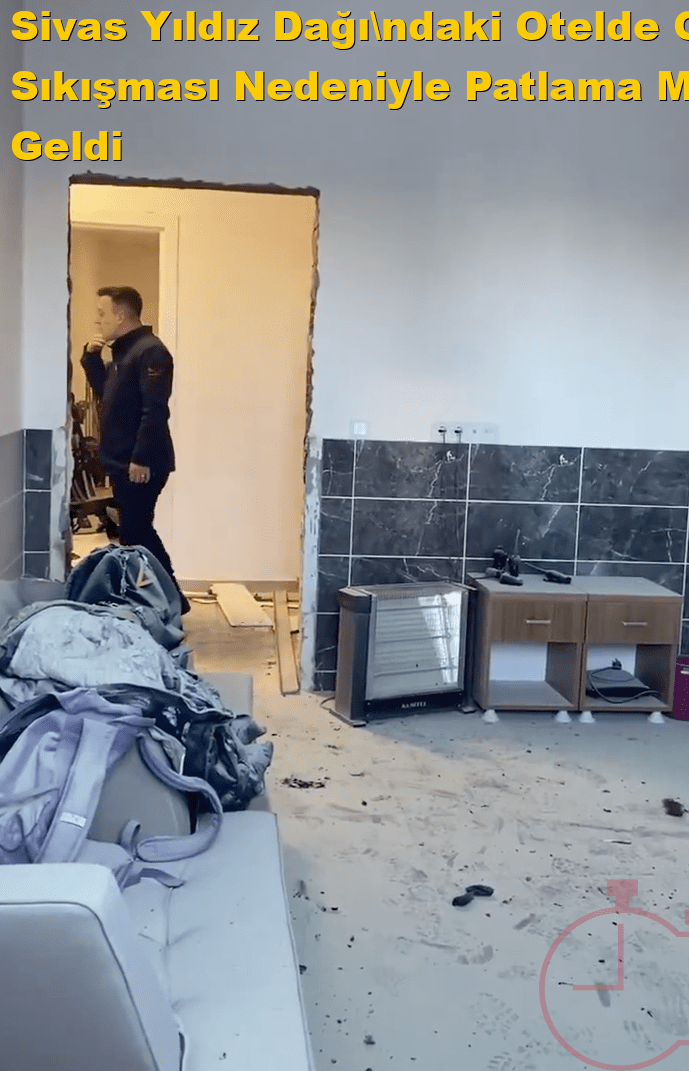Sivas Yıldız Dağı'ndaki Otelde Gaz Sıkışması Nedeniyle Patlama Meydana Geldi